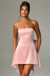 Freja Mini Dress - Blush Dress Babyboo Fashion Premium Exclusive Design